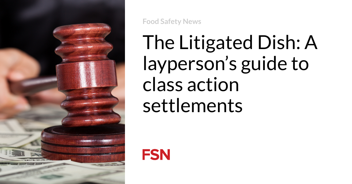 The Litigated Dish: A layperson’s guide to class action settlements