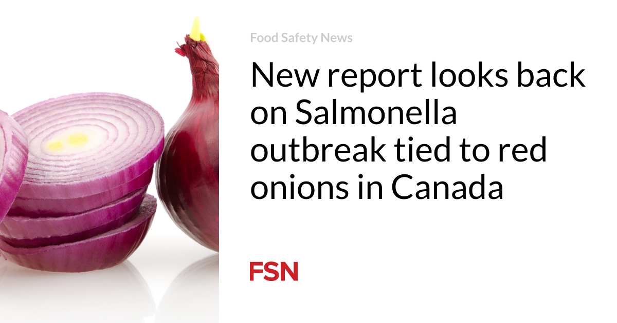 New report looks back on Salmonella outbreak tied to red onions in Canada