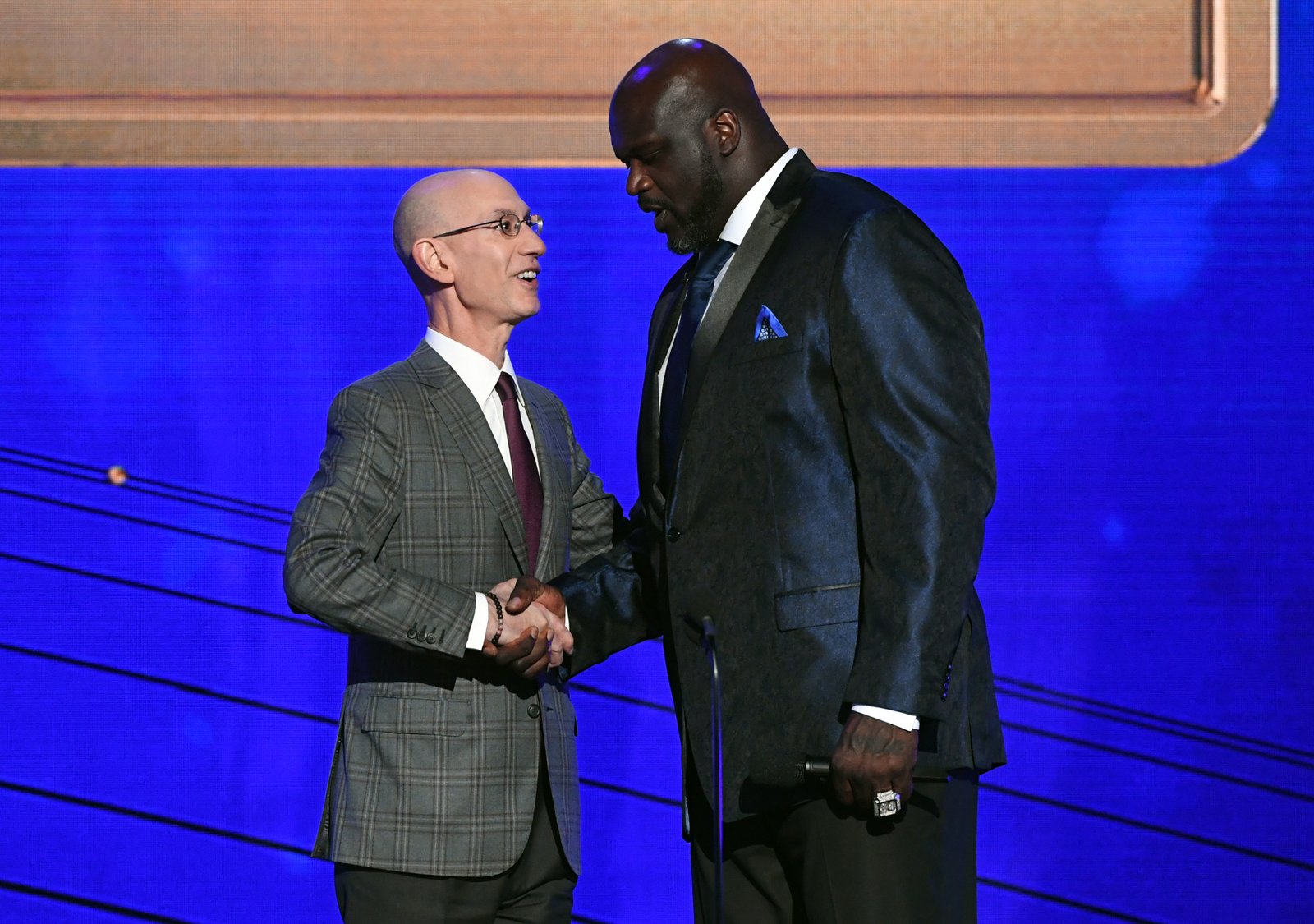 Adam Silver and Shaquille O'Neal