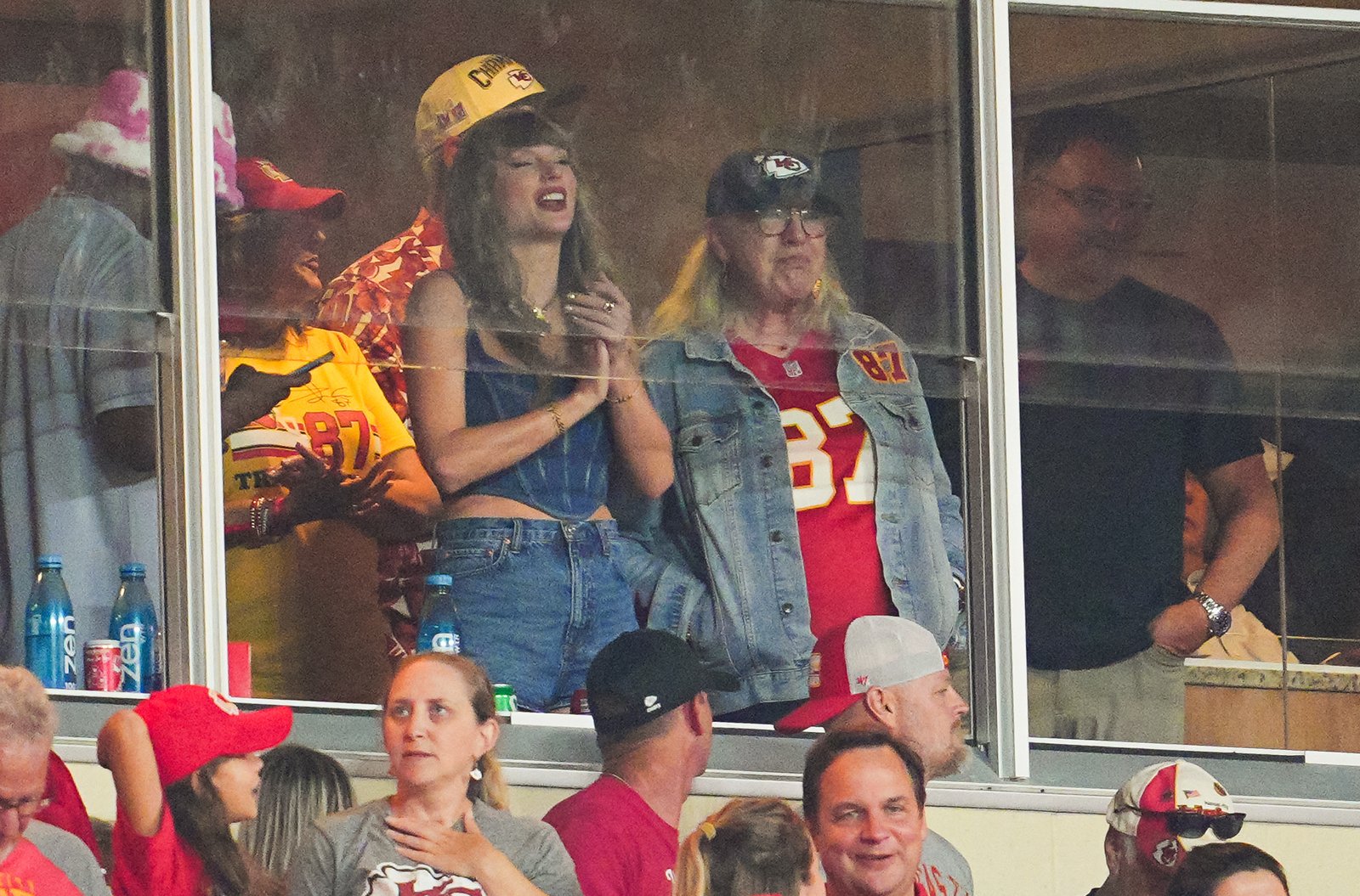 Donna Kelce and Taylor Swift at September 2024 NFL game