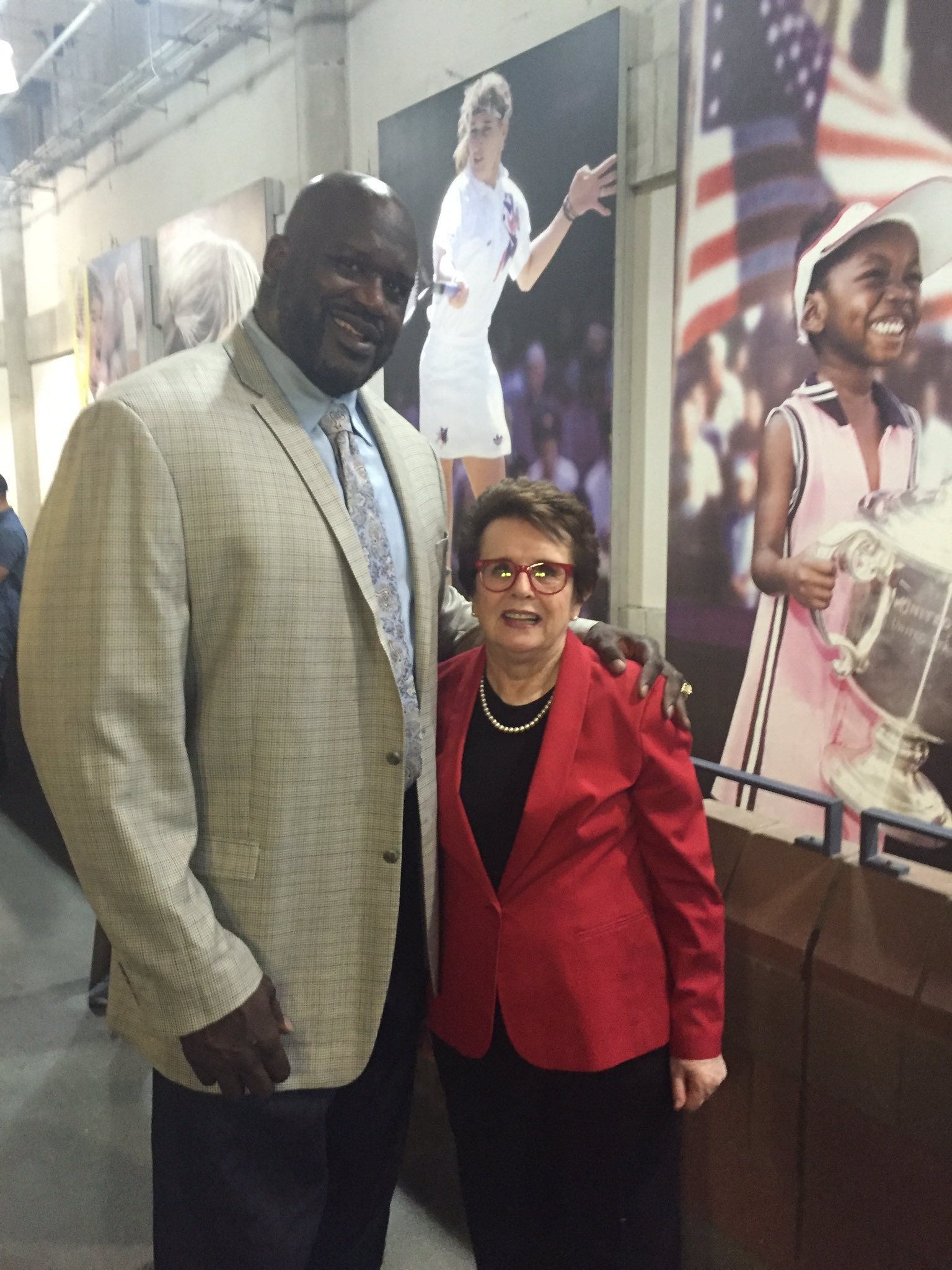 Shaquille O'Neal and Billie Jean King