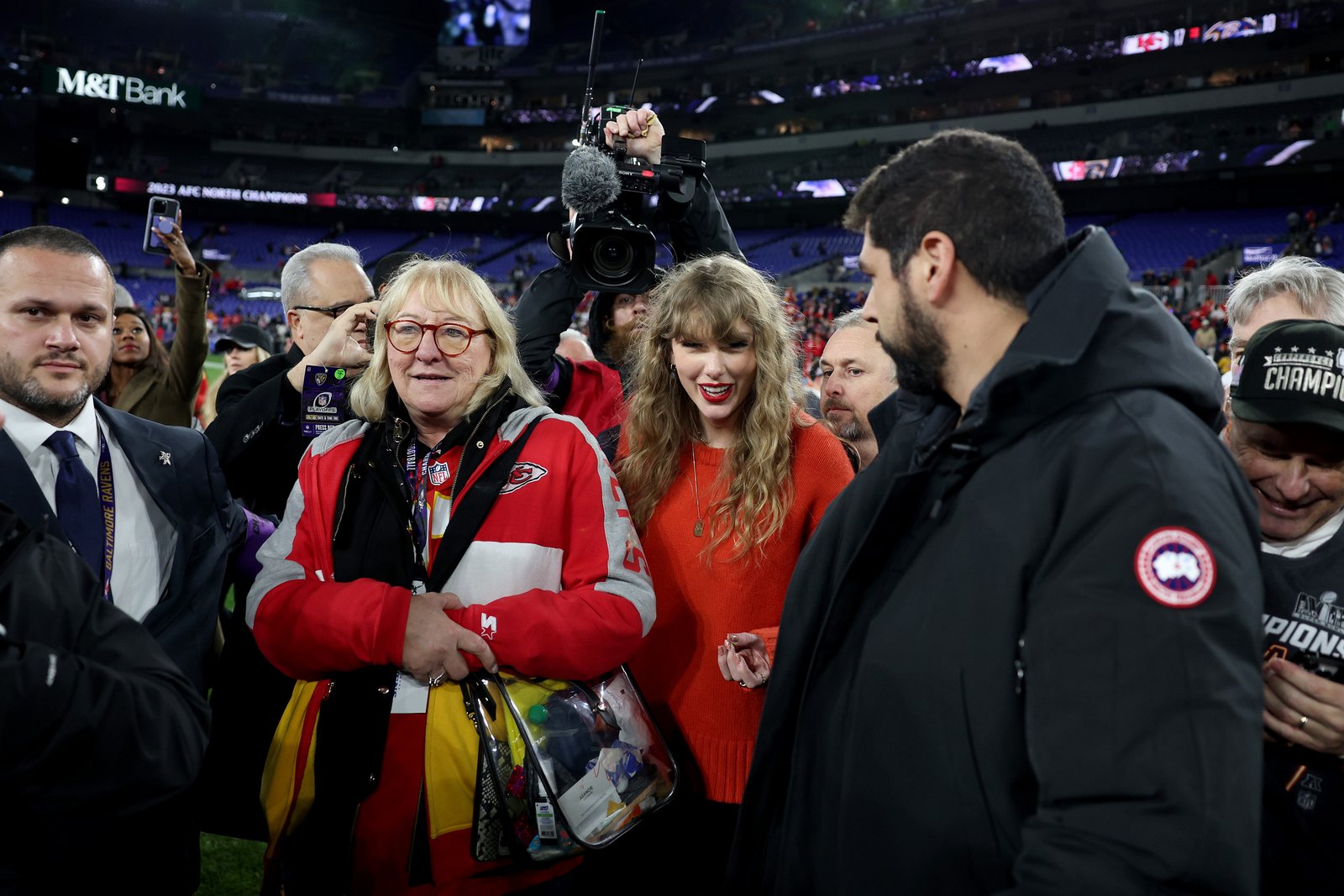 Donna Kelce and Taylor Swift at January 2024 NFL game