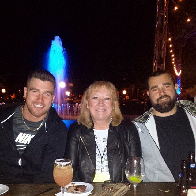 Donna Kelce, Travis Kelce and Jason Kelce via Instagram